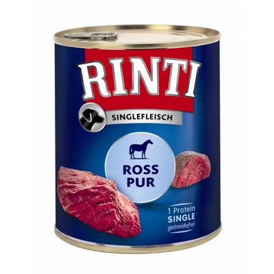 Rinti Singlefleisch Exclusive Ross Pur - Hundefutter (6x800g)