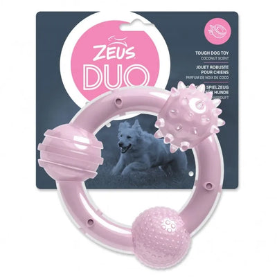 Zeus Duo Tri-Ring mit Kokosnussduft – robustes Hundespielzeug