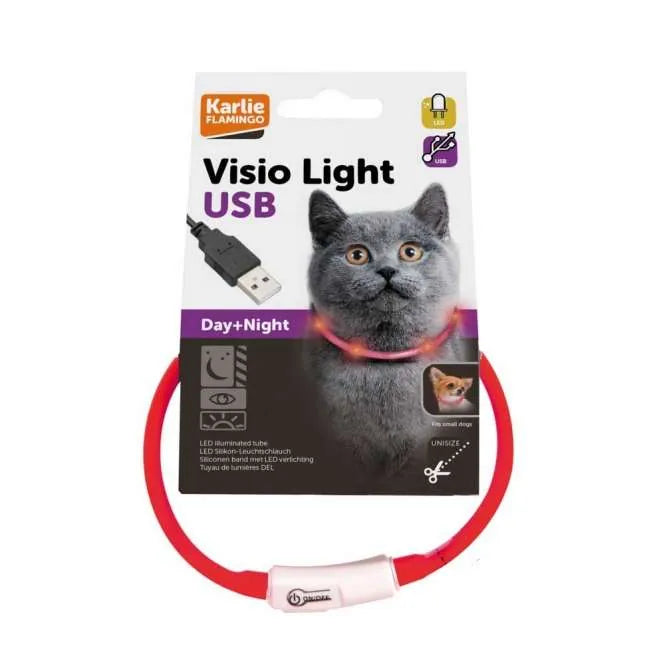 Karlie Visio Light Cat LED-Schlauch – sichtbar bis 500m, USB aufladbar