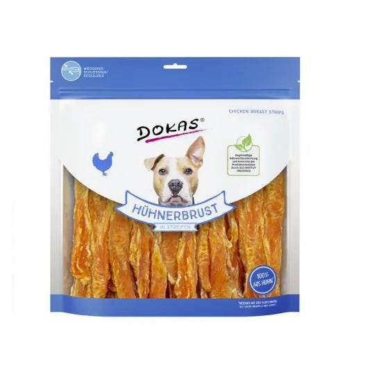 Dokas Dog Snack Hühnerbrust in Streifen