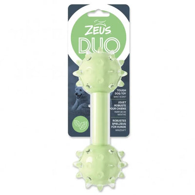 Zeus Duo Hantel mit Noppen und Minzduft – robustes Hundespielzeug