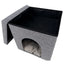 Trixie Kuschelhöhle Alois - 38 x 40 x 38 cm – faltbar mit gepolstertem Deckel