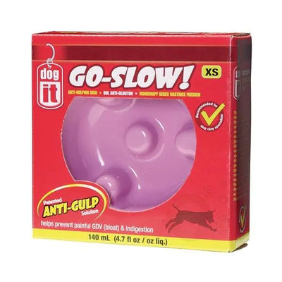DOGIT Go-Slow Anti-Schling-Napf Rosa 140 ml – für langsames Fressen