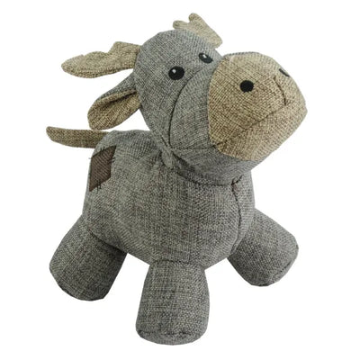 Country Dog Moose – Leinenstoff Kuscheltier mit Quietscher