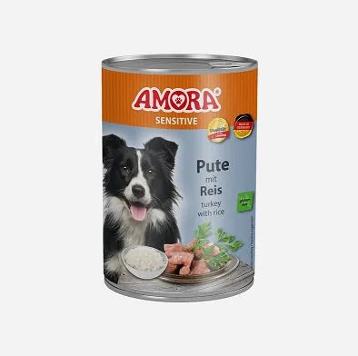 AMORA Dog Sensitive Pute & Reis – gut verträglich