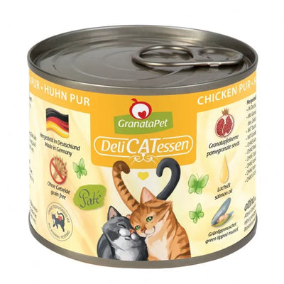 GranataPet Delicatessen Dose Huhn PUR für Katzen – Immunstärkung, Zellschutz