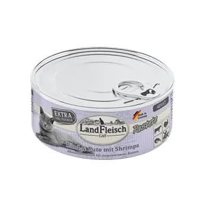 Landfleisch Cat Pastete Rind, Pute & Shrimps für Katzen - Hochwertige Proteine
