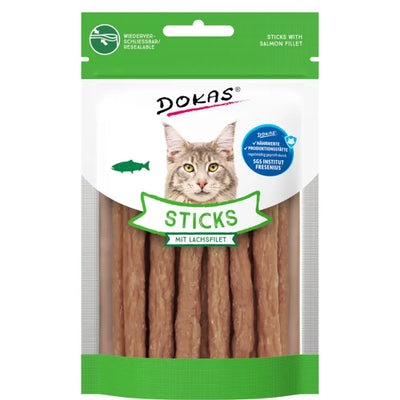 Dokas Cat Snack Sticks mit Lachsfilet - 30 g
