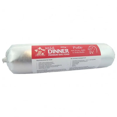 Wild Dinner Gourmet-Wurst Pute mit Hirse – 100% Lebensmittelstandard