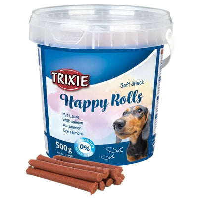 Trixie Soft Snack Happy Rolls 500g Eimer – Zuckerfrei