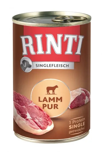 Rinti Singlefleisch Lamm pur – 70 % Lamm, ideal für empfindliche Hunde