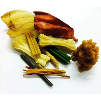 Classic Dog 7 verschiedene Kauknochen – Eimer 950g, abwechslungsreiche Snacks