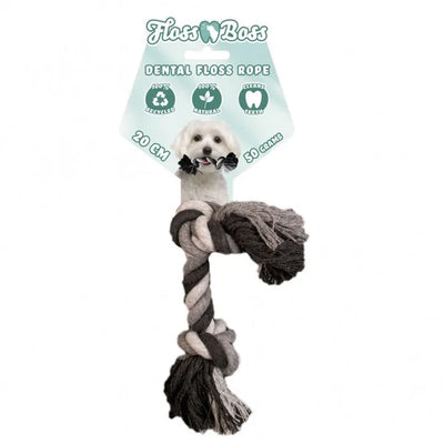 Floss Boss Dental Rope Baumwollseil mit 2 Knoten – zahnreinigend und langlebig