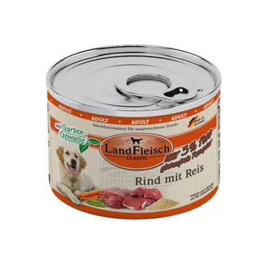 Landfleisch Dog Classic Rind mit Reis & Gartengemüse extra mager – fettarm