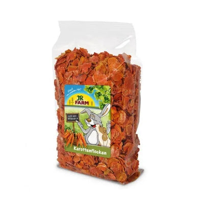 JR Farm Karottenflocken - 4x150g – magenschonend für Nager
