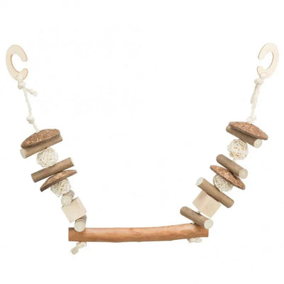 Trixie Knabberschaukel, Kokosnuss/Holz/Rattan – für Vögel