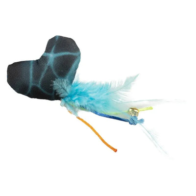Duvoplus Cat Toy Flash Herz mit Federn – für interaktives Spiel