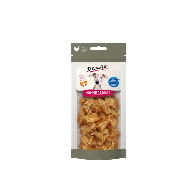 Dokas Dog Snack Hühnerbrust in Stückchen