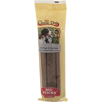 Classic Dog Big Sticks Pute & Gemüse - 16x3er Pack