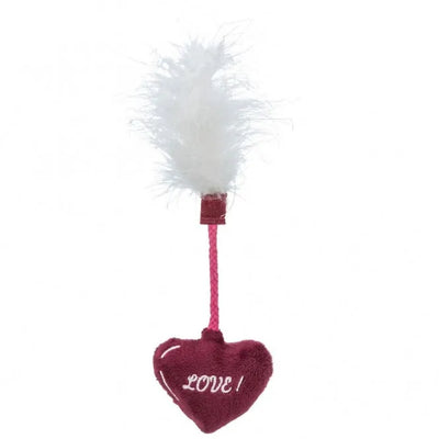 Trixie Katzenspielzeug Valentines Herz mit Federn – für Katzen