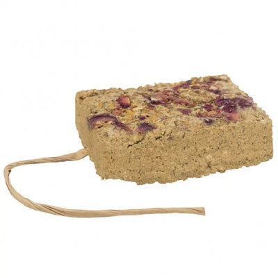 Trixie Lehmstein mit Blüten - 100g – natürlicher Snack für Kleinnager