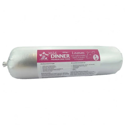 Wild Dinner Gourmet-Wurst Lamm mit Süßkartoffel – 100% Lebensmittelstandard
