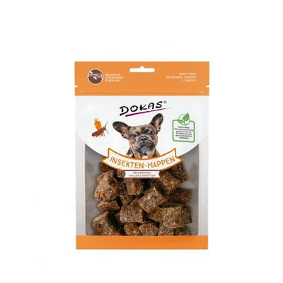 Dokas Dog Snack Insekten-Happen Mehlwürmer, Grillen, Karotte - 100 g