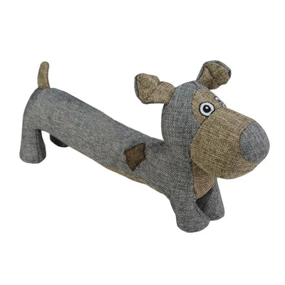 Country Dog Daisy – Leinenstoff Kuscheltier mit Quietscher