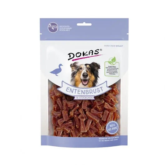 Dokas Dog Snack Entenbrust in Stückchen für Training