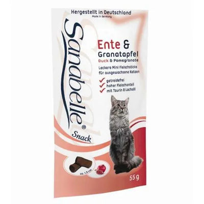 Sanabelle Snack mit Ente & Granatapfel 55g – sehr hoher Fleischanteil