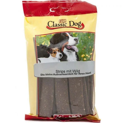 Classic Dog Snack Strips mit Wild - 14x200g – gesunder Leckerbissen