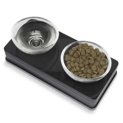 CATIT Style Glass Diner Doppelnapfständer – modern und praktisch
