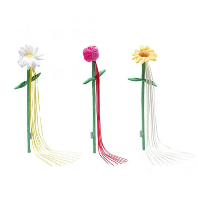 Beeztees Katzenangel Frühlingsblumen – interaktives Spielzeug für Katzen