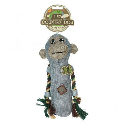Country Dog Tiny King Louie - robustes Spielzeug mit Quietscher