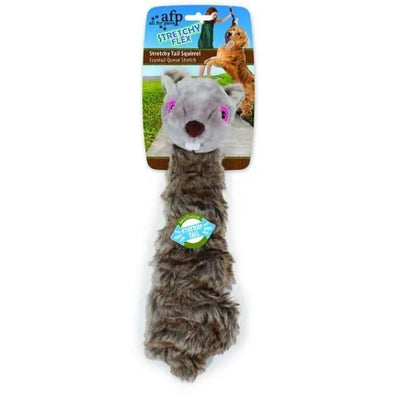 All for Paws Stretchy Tail Squirrel – Hundespielzeug für Zieh- und Apportierspiele