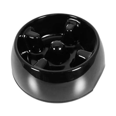 DOGIT Go-Slow Anti-Schling-Napf Schwarz 600 ml – für langsames Fressen