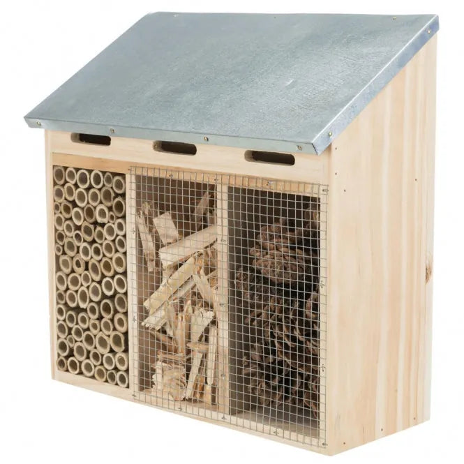 Trixie dreigeteiltes Insektenhotel - 30 × 30 × 14 cm – für Nützlinge
