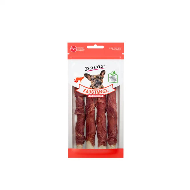 Dokas Dog Snack Kaustange mit Entenbrust