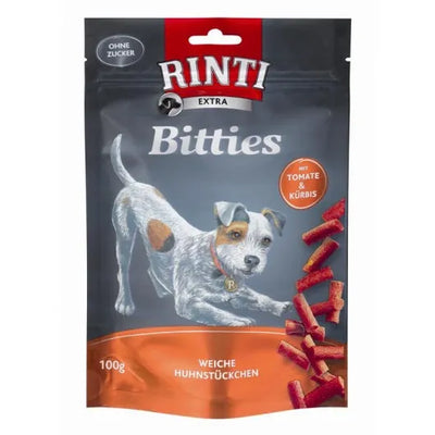 Rinti Extra Snack Bitties – Mini Bits mit Huhn, Tomate & Kürbis