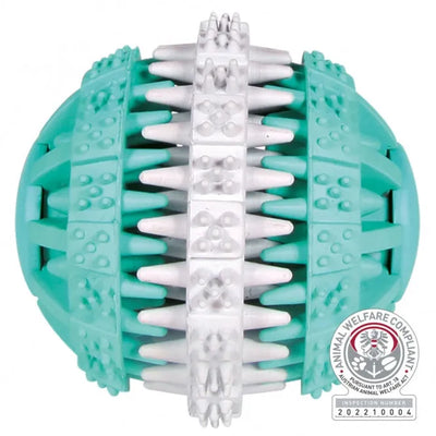 Trixie Denta Fun Ball zweifarbig - für gesunde Zähne und Spielspaß
