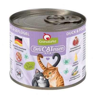 GranataPet Delicatessen Dose Ente & Geflügel für Katzen – Zellschutz & Immunstärkung