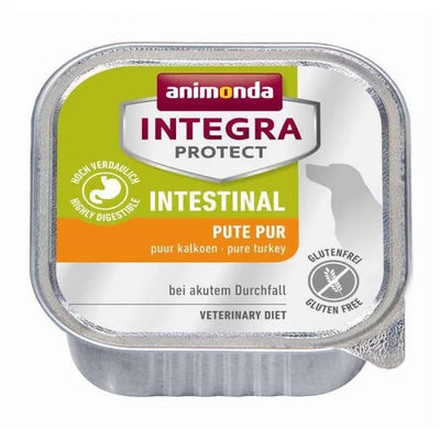 Animonda Dog Schale Integra Protect Intestinal Pute pur - Diätfutter für Hunde (11x150g)