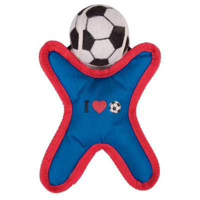 Karlie Flamingo Fußballfigur aus Nylon – interaktives Apportierspielzeug