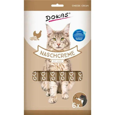 Dokas Cat Snack Nasch-Creme mit Käse - 12x90g