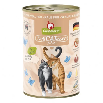 GranataPet Delicatessen Dose Kalb PUR für Katzen – Immunstärkung, ohne Getreide