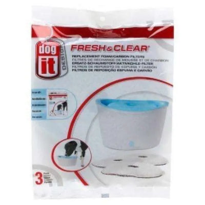 DOGIT Ersatzfilter für Fresh+Clear Trinkbrunnen 6L – 3er-Pack
