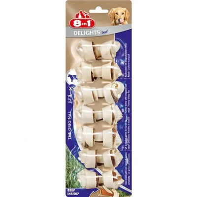 8in1 Delights Beef Kauknochen – Kausnack für Hunde