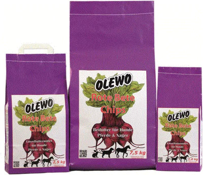 Olewo Rote Bete-Chips - Ergänzungsfutter für Hunde