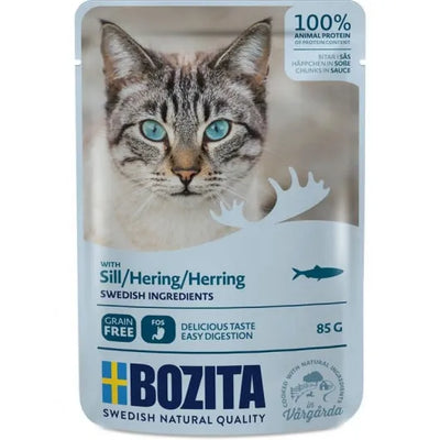 Bozita Pouch Häppchen in Soße mit Hering 12x85g