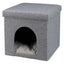 Trixie Kuschelhöhle Alois - 38 x 40 x 38 cm – faltbar mit gepolstertem Deckel
